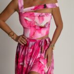 Sukienka maxi 2 w 1 NB Magnos różowa