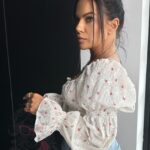 Bluzka hiszpanka Santoto beżowa pink