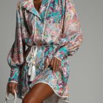 Sukienka koszulowa Caily pastelowa w kwiaty