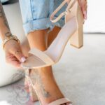 Sandały klasyczne Madam Beano beżowe