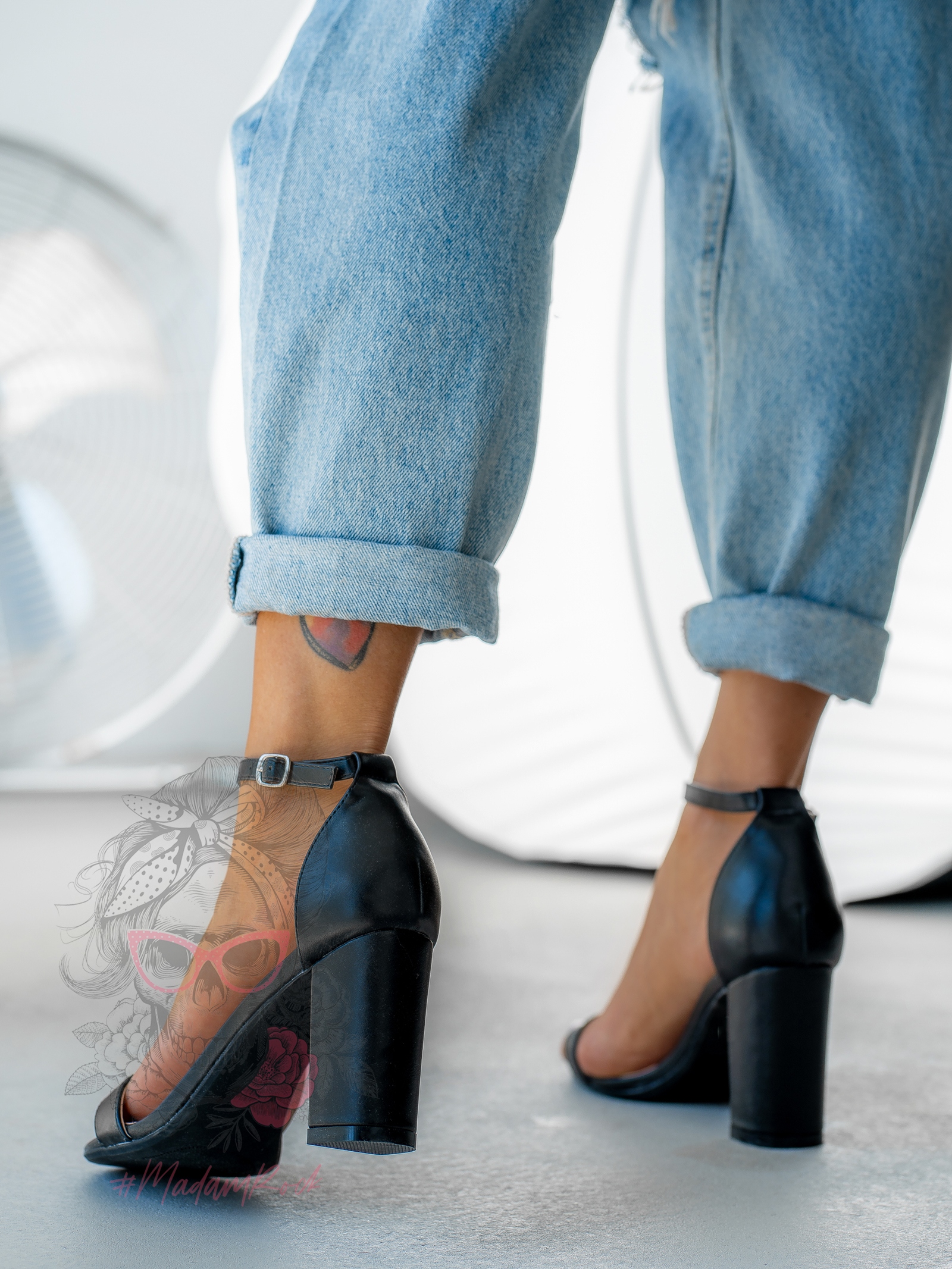 Sandały klasyczne Madam Beano czarne Sandały klasyczne Madam Beano czarne