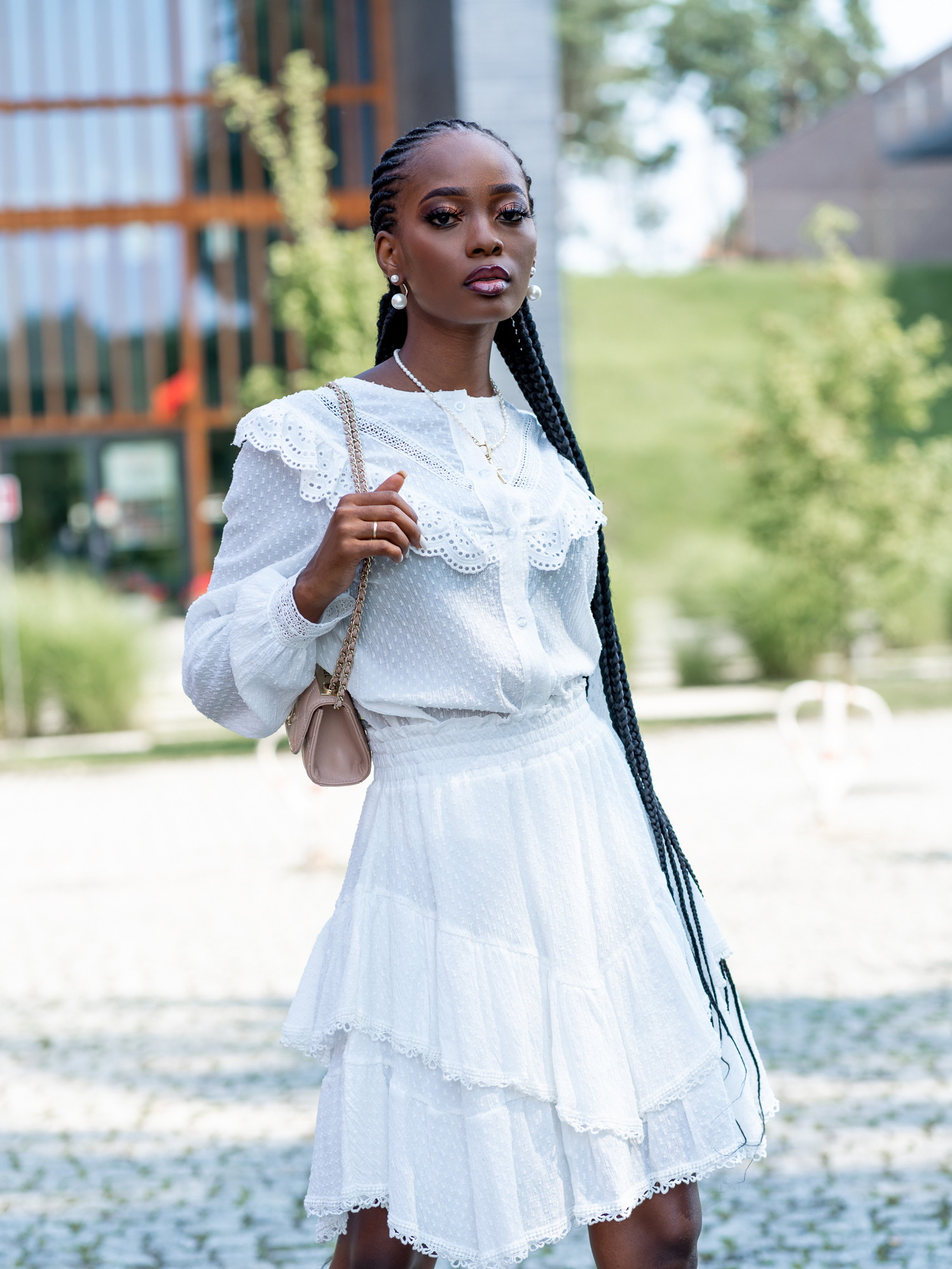 Komplet letni ażur Corsa ecru