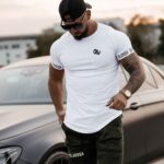 T-shirt męski bawełniany TEAL OLAVOGA ecru