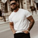 T-shirt męski Blue Light Ola Voga biały