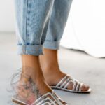 Klapki klasyczne Lady Immen srebrne