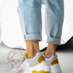 Buty sportowe Madam Gummi białe yellow