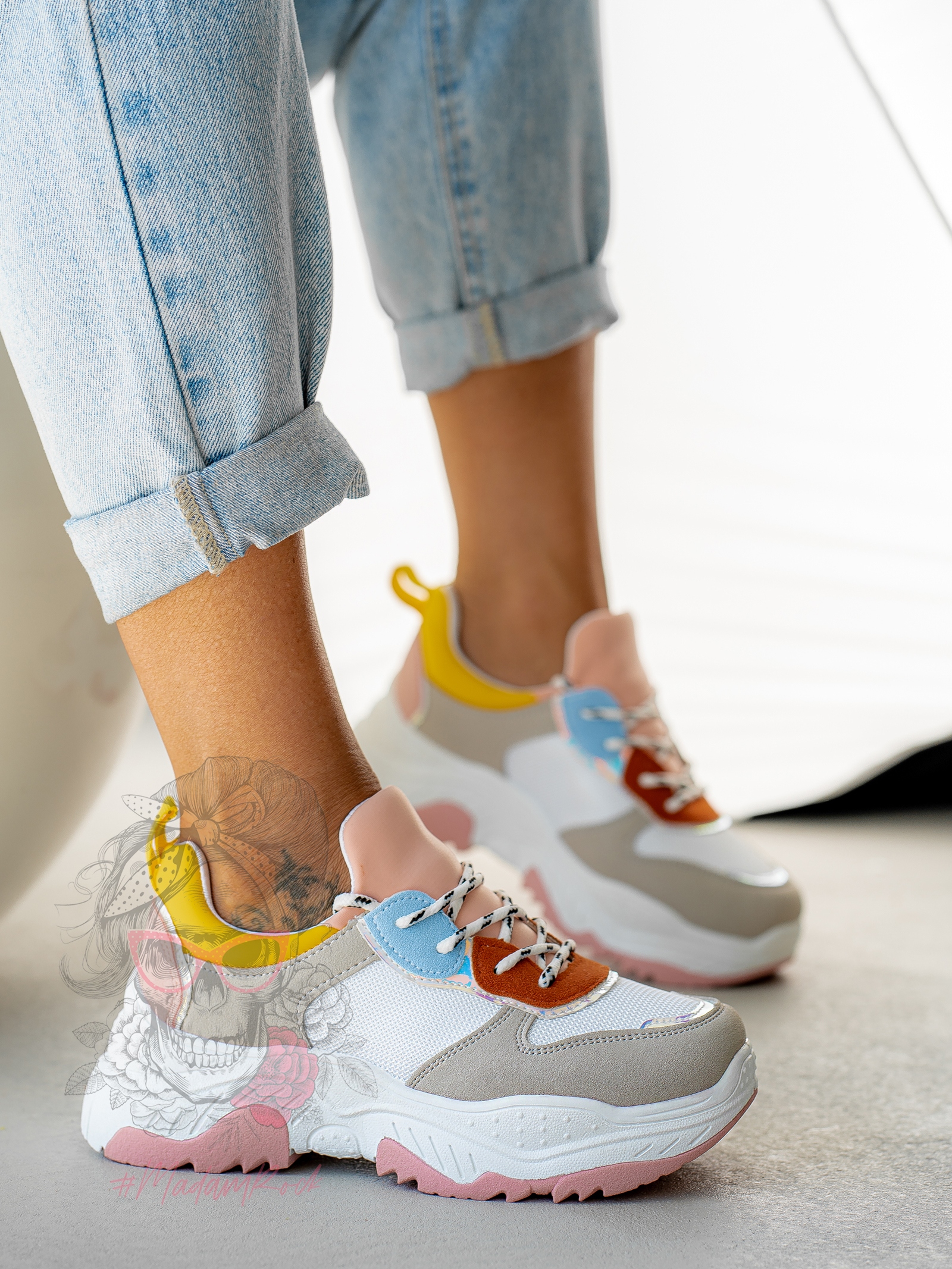 Buty sportowe Madam Gummi puder