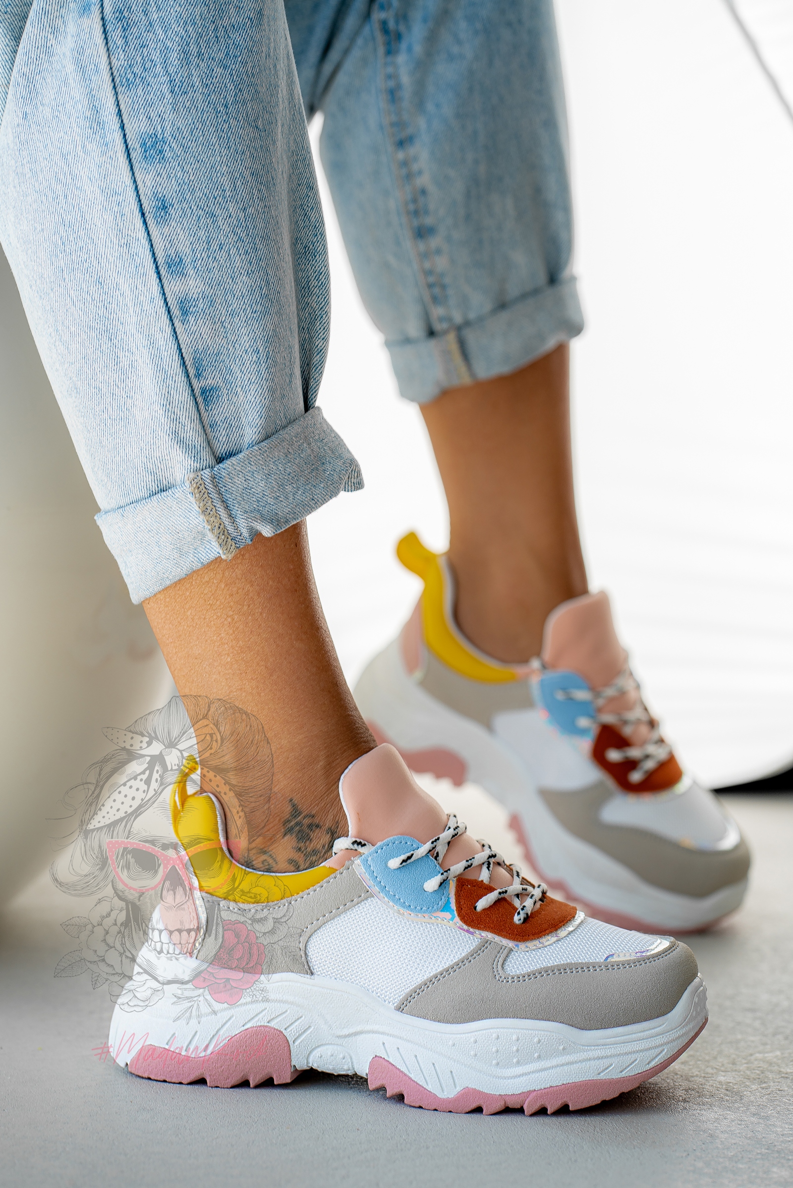 Buty sportowe Madam Gummi puder