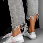 Trampki z kokardką Madam Brillar białe