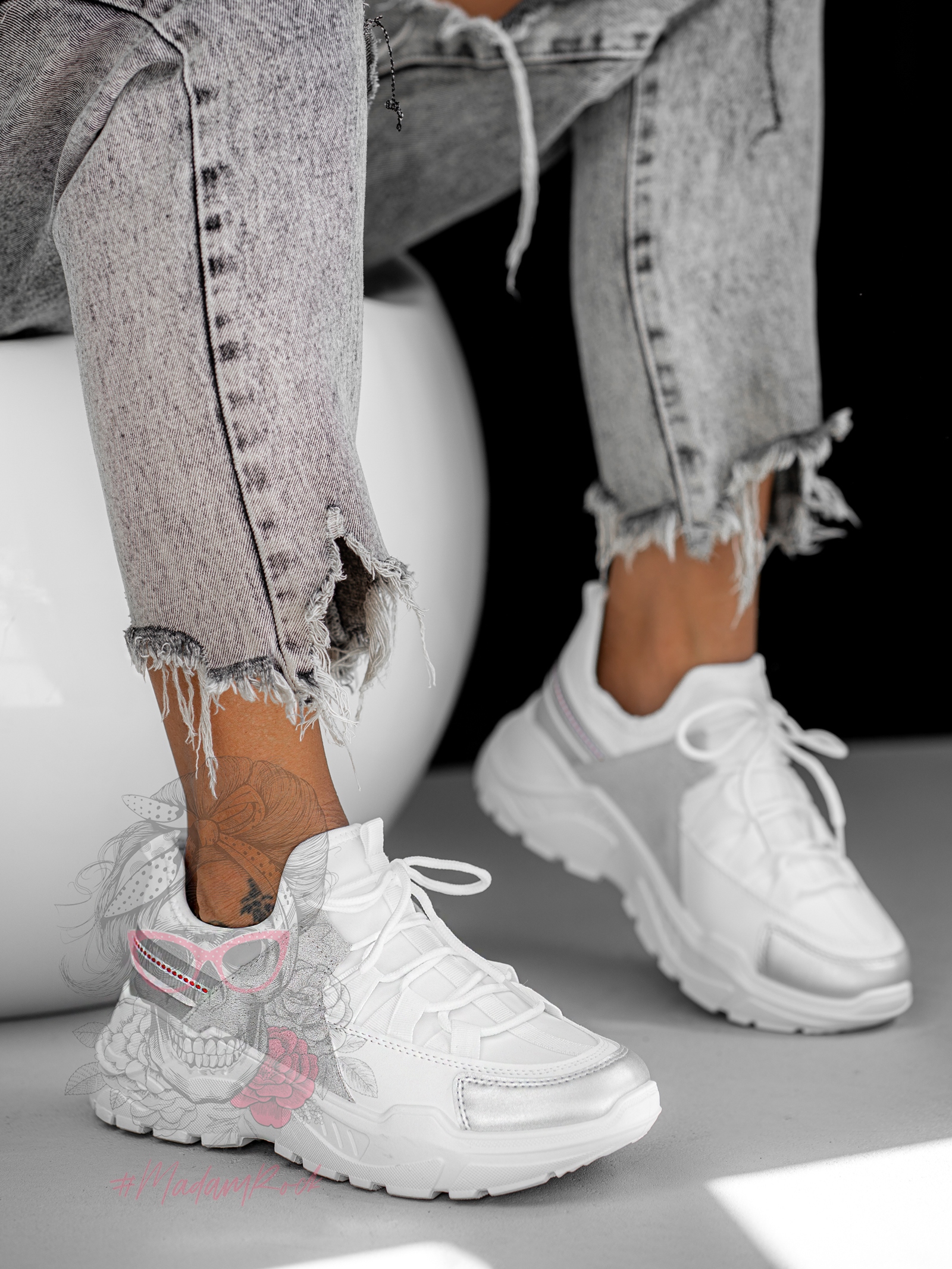 Buty sportowe Madam Basido białe