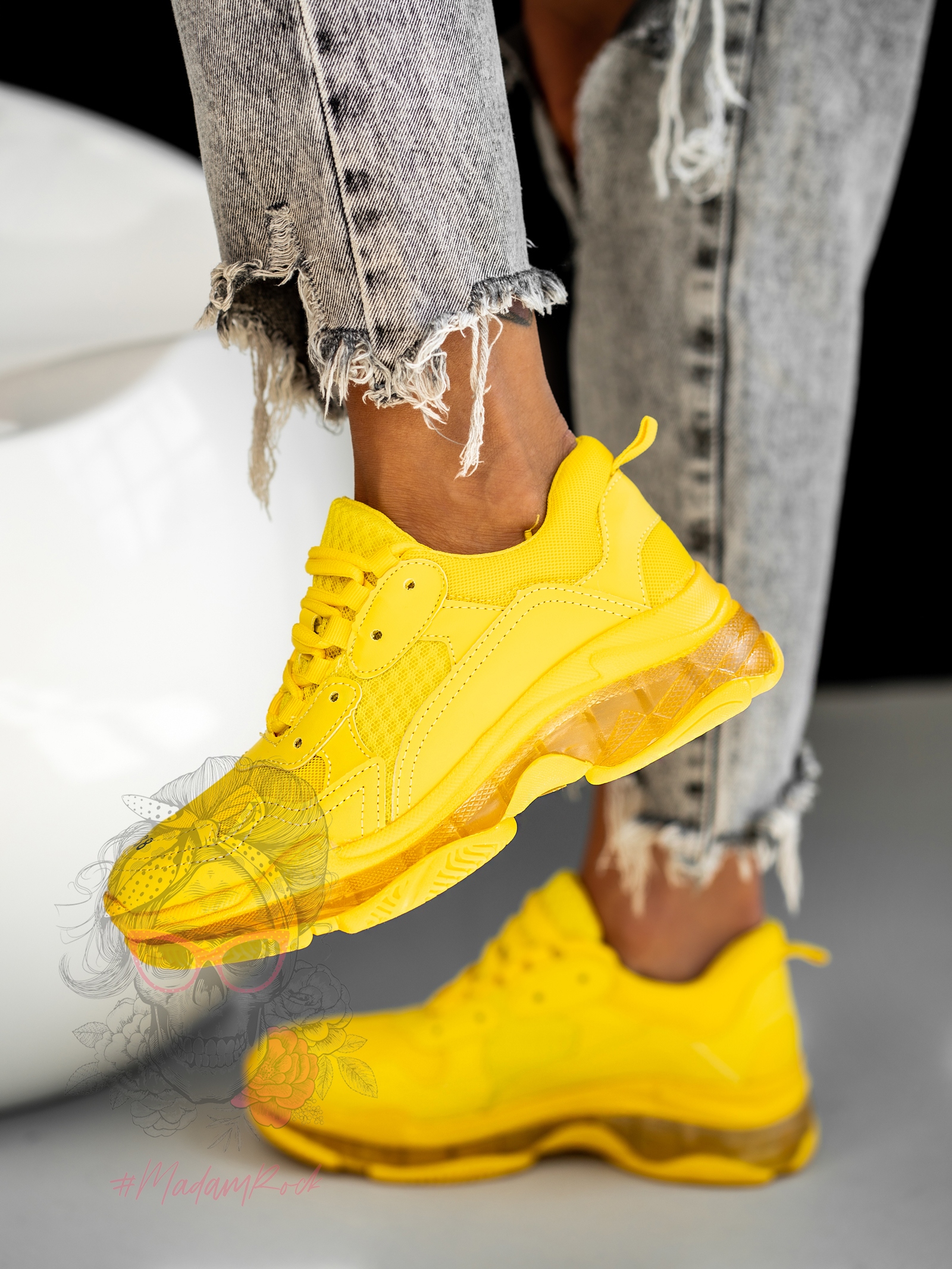 Buty sportowe Number Rock żółte