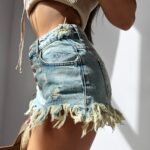 Spodenki szorty postrzępione Vernal Ola Voga j.niebieskie