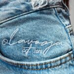 Spodenki szorty postrzępione Vernal Ola Voga niebieskie