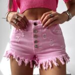 Spodenki szorty postrzępione Vernal Ola Voga różowe