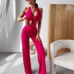 Komplet elastyczny modelujący Moss Ola Voga amarantowy