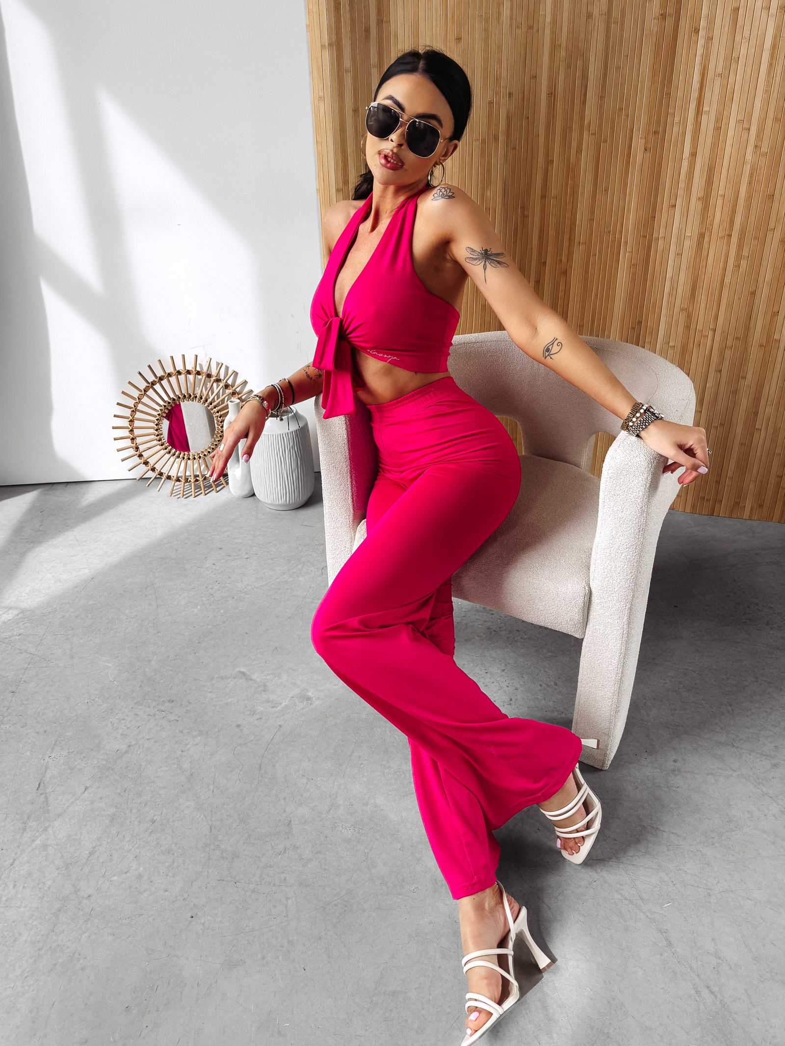 Komplet elastyczny modelujący Moss Ola Voga amarantowy Komplet elastyczny modelujący Moss Ola Voga amarantowy