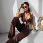 Komplet elastyczny modelujący MOSS OLAVOGA brązowy