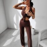 Komplet elastyczny modelujący MOSS OLAVOGA brązowy