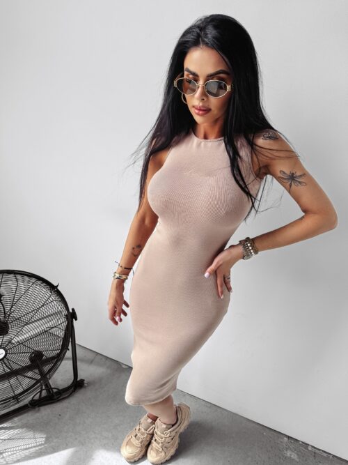 Sukienka dopasowana May Ola Voga c.beżowa