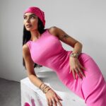 Sukienka dopasowana May Ola Voga amarantowa