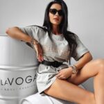 Sukienka t-shirtowa oversize ABOUT OLAVOGA j.szara