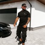 T-shirt męski z nadrukiem Feel Ola Voga czarny