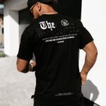 T-shirt męski z nadrukiem Feel Ola Voga czarny