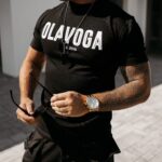 T-shirt męski bawełniany Winger Ola Voga czarny