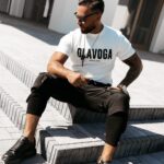 T-shirt męski bawełniany WINGER OLAVOGA ecru