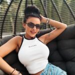 Top prążkowany Mintz Ola Voga ecru