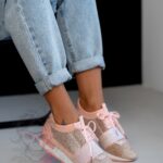 Buty sportowe Madam Fitness pudrowe