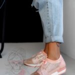 Buty sportowe Madam Fitness pudrowe