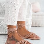 Sandały sznurowane Rock Forever Young nude