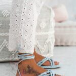 Sandały sznurowane Rock Forever Young błękitne