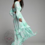 Sukienka maxi Blue Lagoon zielona