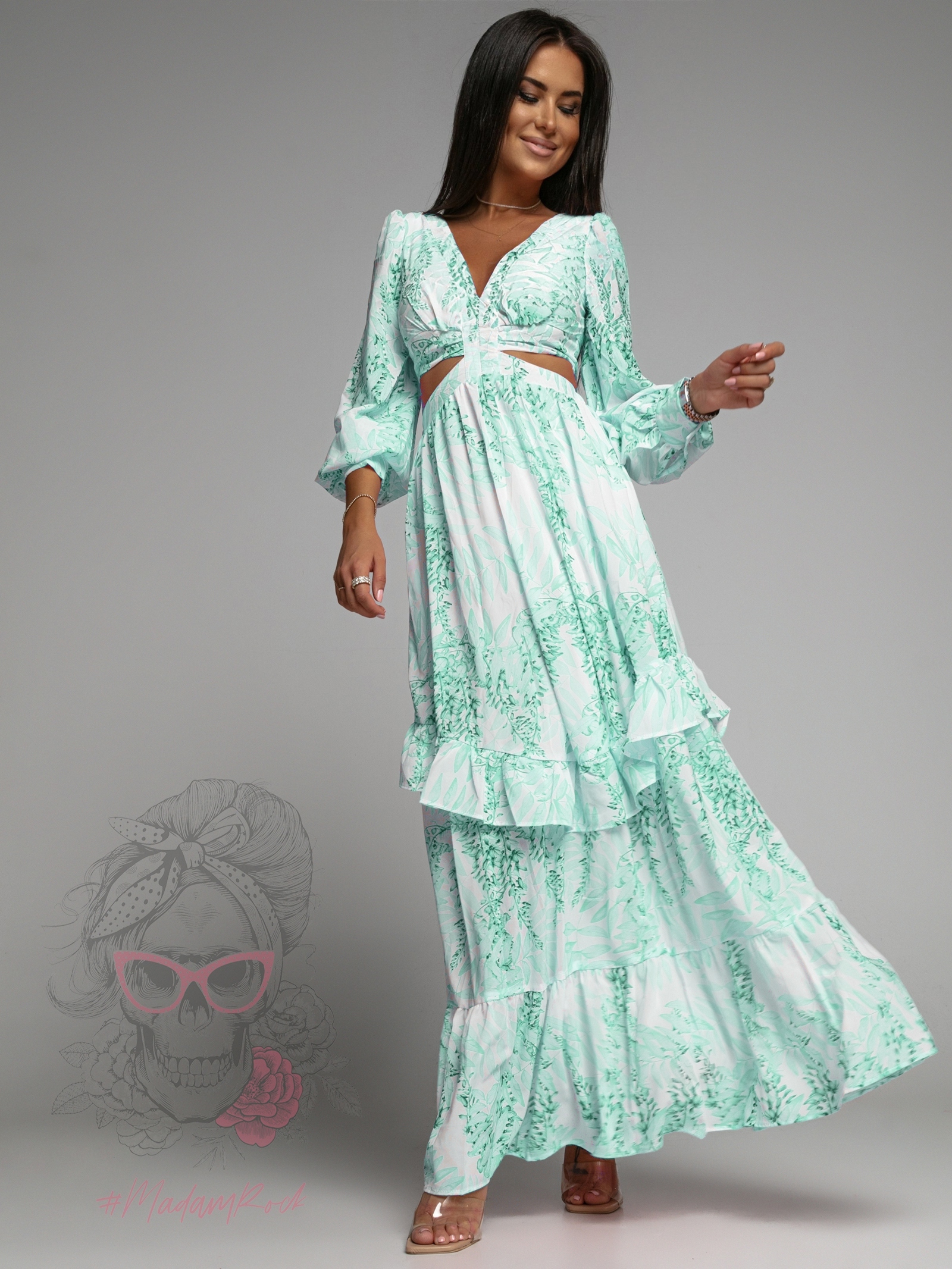 Sukienka maxi Blue Lagoon zielona Sukienka maxi Blue Lagoon zielona