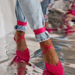 Czółenka z cyrkoniami Rock Rush fuksja