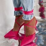 Czółenka z cyrkoniami Rock Rush fuksja