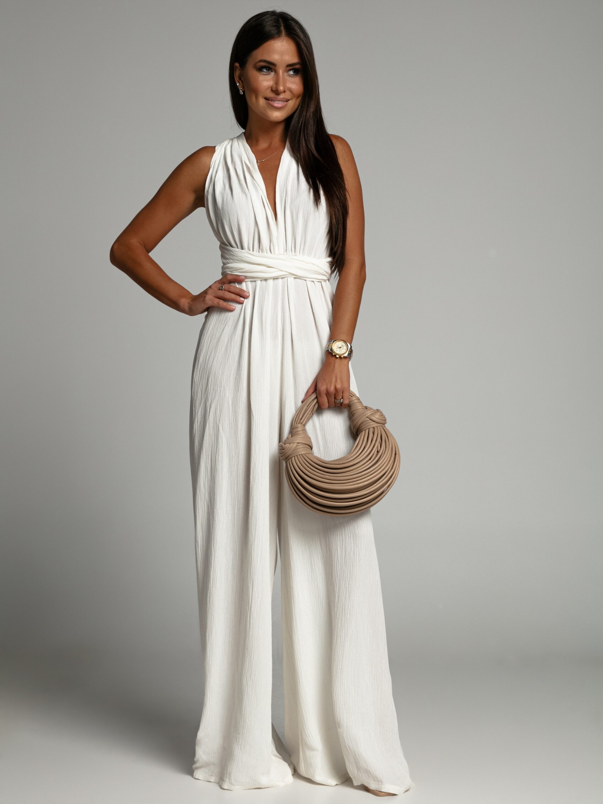 Kombinezon muślinowy Szampan ecru