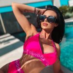 Kostium kąpielowy dwuczęściowy Sand Ola Voga amarantowy