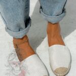 Espadryle Madam Glamor Srebrne