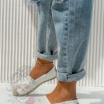 Espadryle Madam Glamor Srebrne