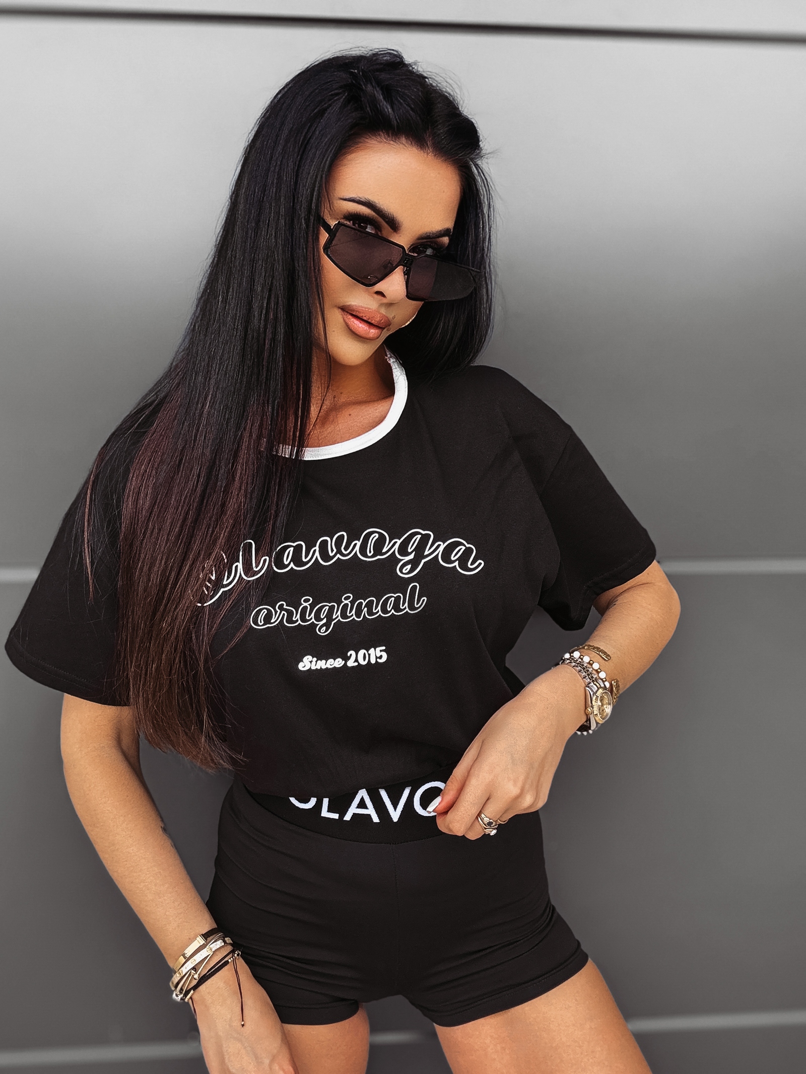 T-shirt oversize Abys Ola Voga czarny
