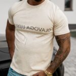 T-shirt męski klasyczny Squash Ola Voga beżowy