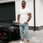 T-shirt męski z aplikacją Pleasure Ola Voga ecru