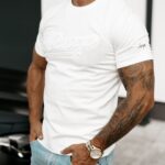 T-shirt męski z aplikacją Pleasure Ola Voga ecru