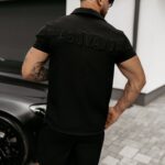 Koszula męska z krótkim rękawem Bonfire Ola Voga czarna