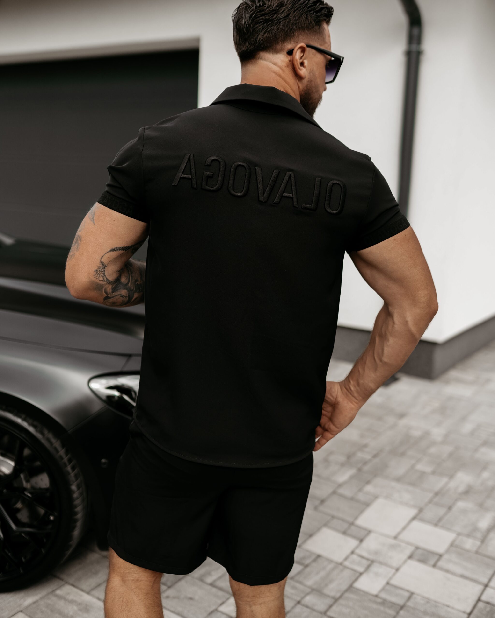 Koszula męska z krótkim rękawem Bonfire Ola Voga czarna Koszula męska z krótkim rękawem Bonfire Ola Voga czarna