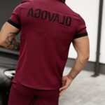 Koszula męska z krótkim rękawem Bonfire Ola Voga bordowa