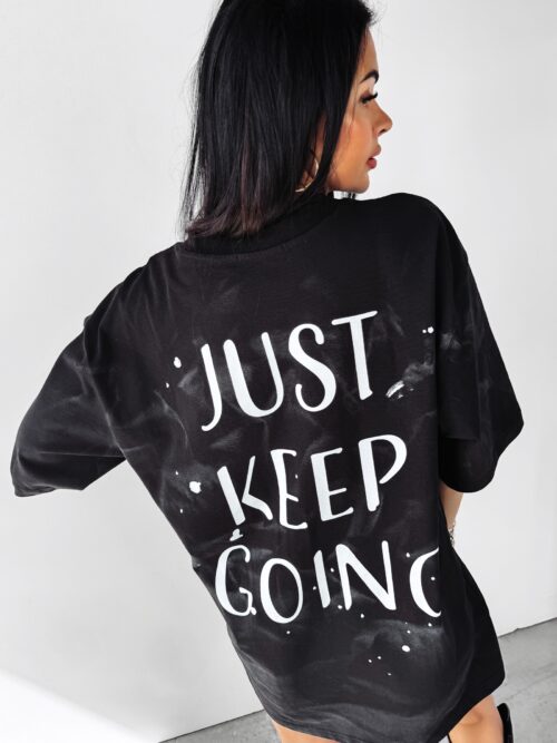 -wyprzedane-Sukienka oversize/T-shirt Gamb Ola Voga czarna